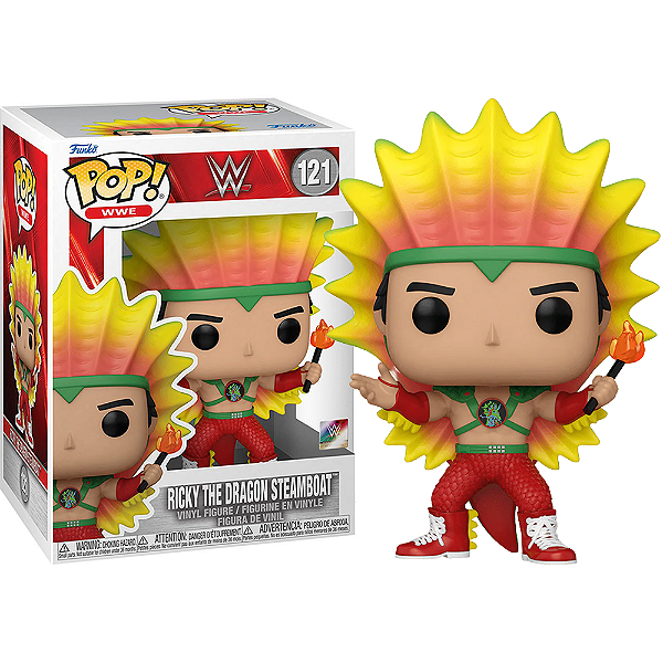 Funko Pop! WWE Ricky the Dragon Steamboat 121 Exclusivo