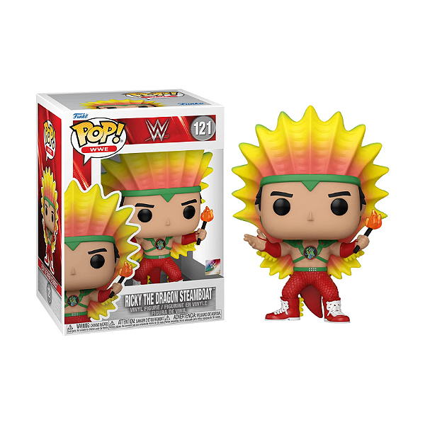 Funko Pop! WWE Ricky the Dragon Steamboat 121 Exclusivo