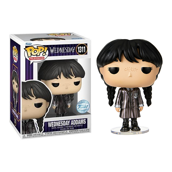 Funko Pop! Television Wandinha Wednesday Addams 1311 Exclusivo Metallic