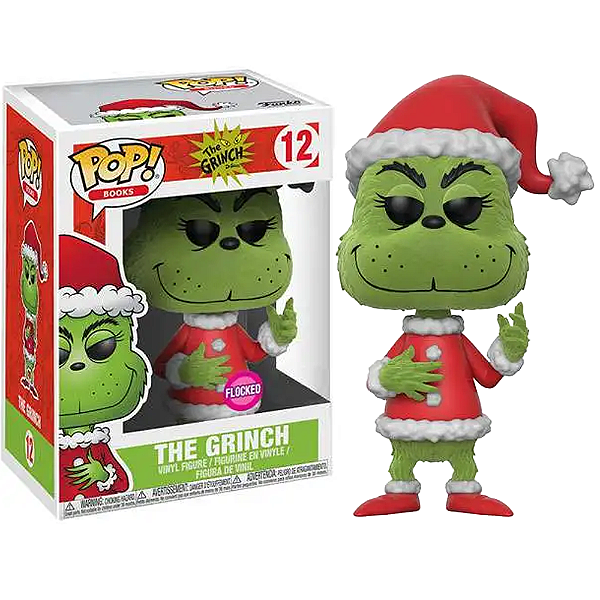 Funko Pop! Books Natal O Grinch 12 Exclusivo Flocked