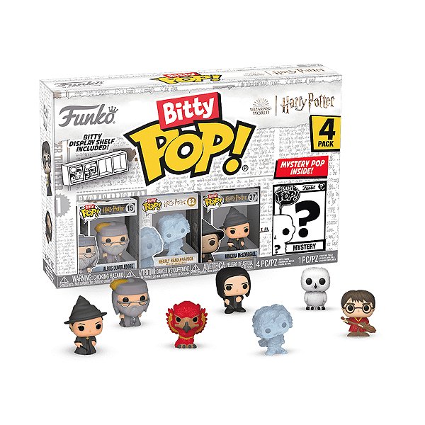 Funko Bitty Pop! Harry Potter Albus Dumbledore, Nick, Minerva McGonagal + Surpresa