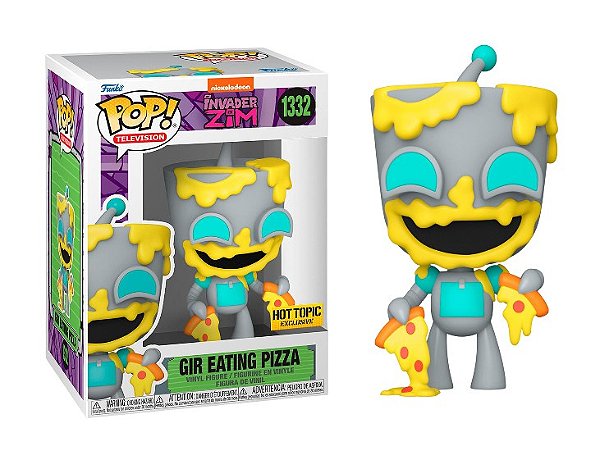 Funko Pop! Animation Invader Zim GIR Eating Pizza 1332 Exclusivo - Moça do  Pop - Funko Pop é aqui!