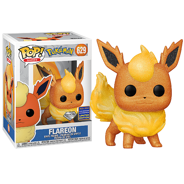Funko Pop! Games Pokemon Flareon 629 Exclusivo Diamond