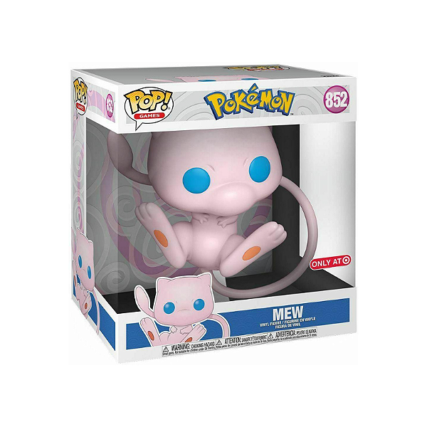 Funko Pop! Games Pokemon Mew 852 Exclusivo 10 Polegadas