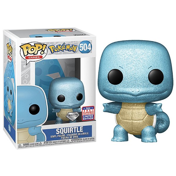 Funko Pop! Games Pokemon Squirtle 504 Exclusivo Diamond