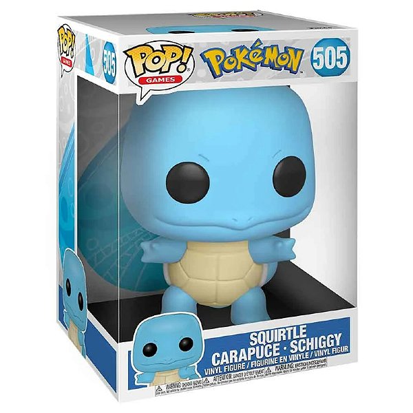 Funko Pop! Games Pokemon Squirtle 505 10 Polegadas