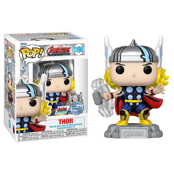 Funko Pop! Heróis Marvel Thor 1190 Exclusivo