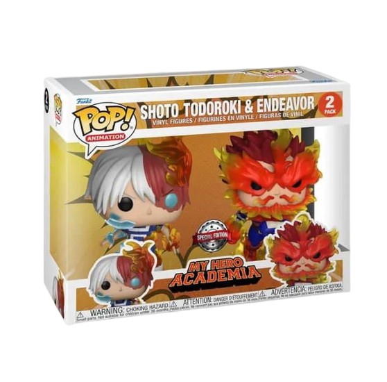 Funko Pop! Animation My Hero Academia Shoto Todoroki & Endeavor 2 Pack Exclusivo