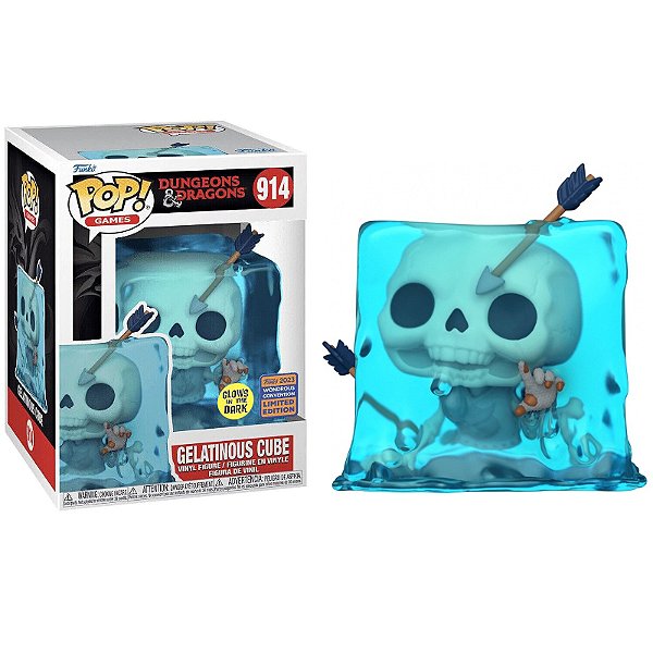 Funko Pop! Dungeons & Dragons Gelatinous Cube 914 Exclusivo Glow Moça
