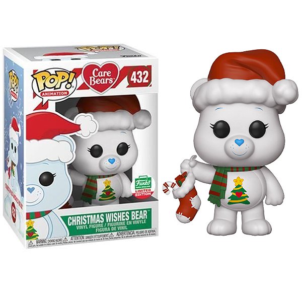 Funko Pop! Ursinhos Carinhosos Care Bears Christmas Wishes Bear 432 Exclusivo