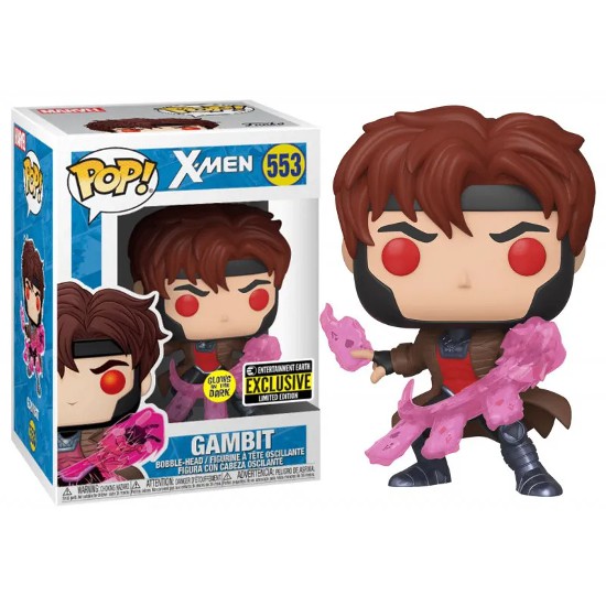 Funko Pop! Marvel Gambit 553 Exclusivo Glow Original Colecionavel - Moça do  Pop - Funko Pop é aqui!