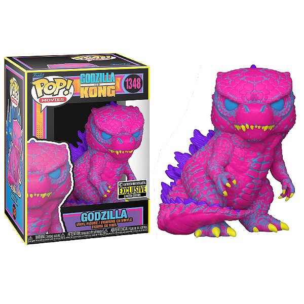 Funko Pop! Movies Godzilla Vs Kong Godzilla 1348 Exclusivo Blacklight