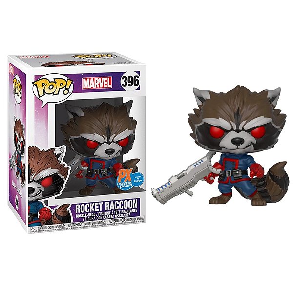 Funko Pop! Filme Marvel Guardiões da Galáxia / Guardians Of The Galaxy Rocket Raccoon 396 Exclusivo