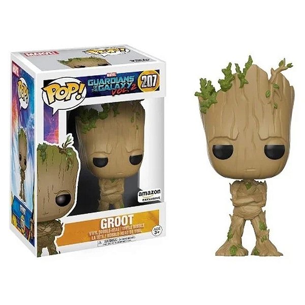 Funko Pop! Filme Marvel Guardiões da Galáxia / Guardians Of The Galaxy Groot 207 Exclusivo