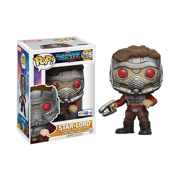 Funko Pop! Filme Marvel Guardiões da Galáxia Star Lord 209 Exclusivo