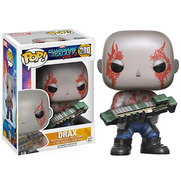 Funko Pop! Filme Marvel Guardiões da Galáxia / Guardians Of The Galaxy Drax 200