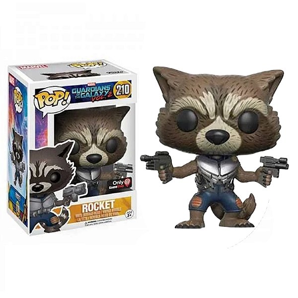 Funko Pop! Filme Marvel Guardiões da Galáxia / Guardians Of The Galaxy Rocket 210 Exclusivo