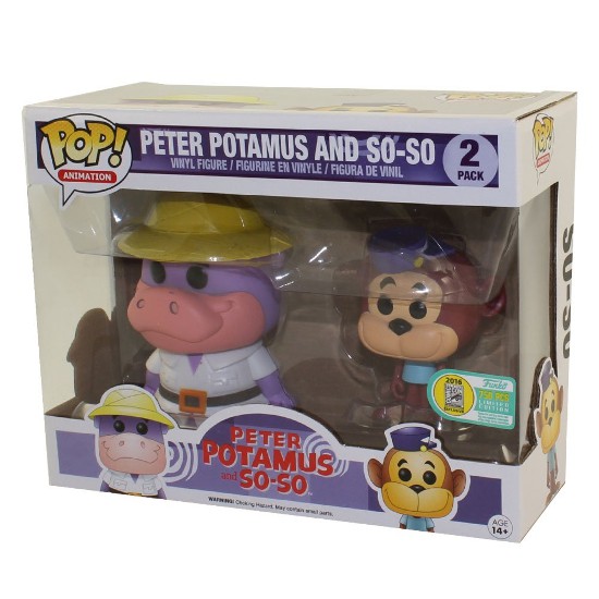 Funko Pop! Animation Hanna Barbera Peter Potamus And So-So 2 Pack Exclusivo