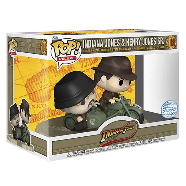 Funko Pop! Deluxe Filme Indiana Jones & Henry Jones Sr 118 Exclusivo