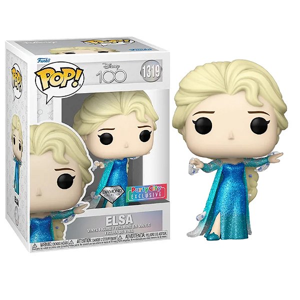 Funko Pop! Filme Disney 100 Th Anniversary Frozen Elsa 1319 Exclusivo Diamond