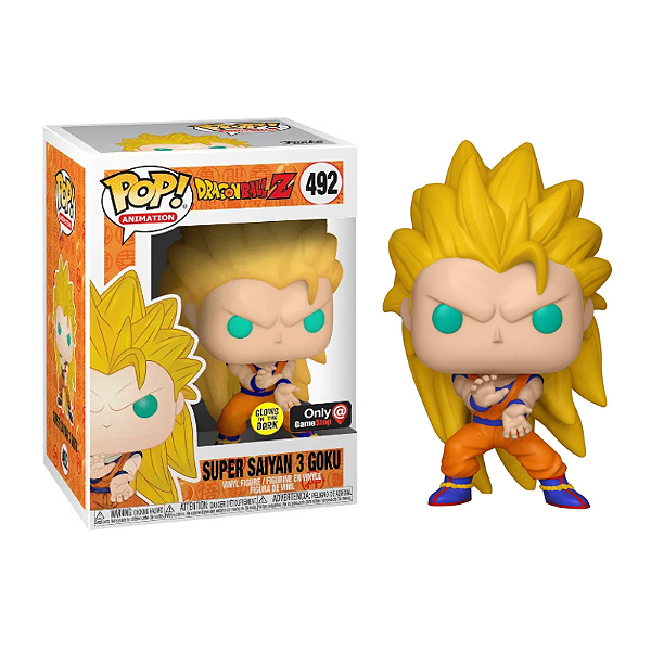 Funko Pop! Animation Dragon Ball Z Super Saiyan 3 Goku 492 Exclusivo Glow