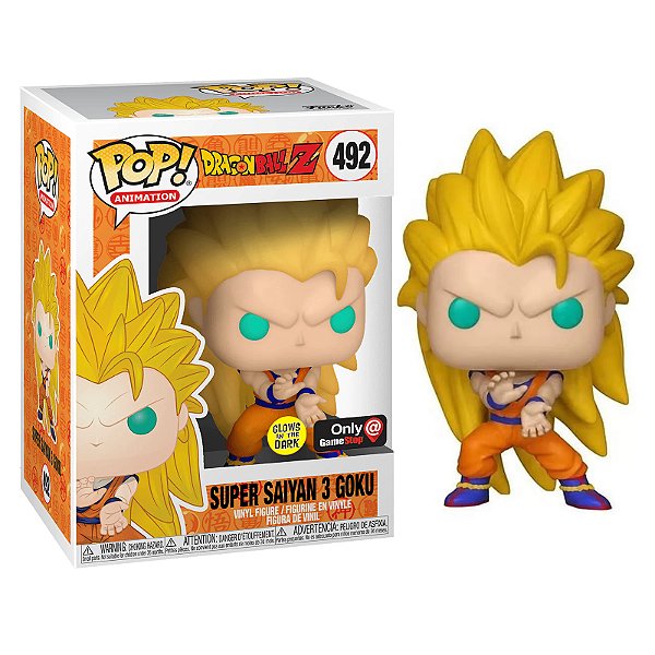 Funko Pop! Animation Dragon Ball Z Super Saiyan 3 Goku 492 Exclusivo Glow
