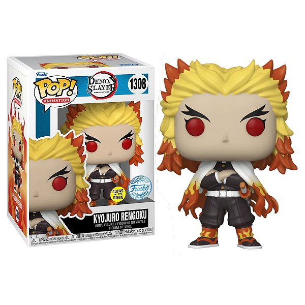 Boneco de vinil exclusivo de Rengoku Kyojuro (Brilha no escuro