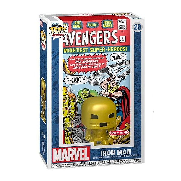Funko Pop! Comic Covers Marvel Homem de Ferro / Iron Man 28 Exclusivo