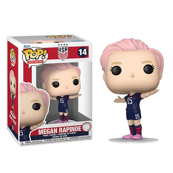 Funko Pop! Football / Futebol Feminino Sports Legends USA Megan Rapinoe 14