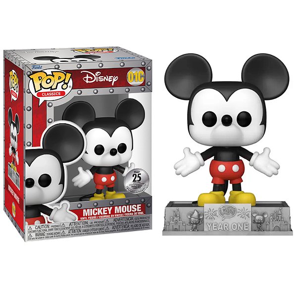 Funko Pop! Classics Disney Mickey Mouse 01C Exclusivo 25000 Peças