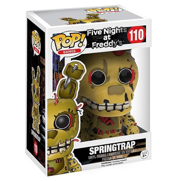 Pop Springtap Funko Pop! Games Five Nights At Freddy's Springtrap 110 Original - Moça ...