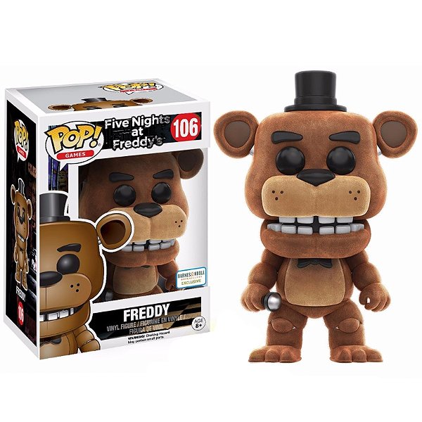 Funko Pop! Games Five Nights At Freddy's Freddy 106 Exclusivo Flocked