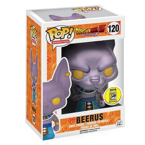 Funko Pop! Animation Dragon Ball Z Beerus 120 Original Colecionavel - Moça do Pop - Funko Pop é aqui