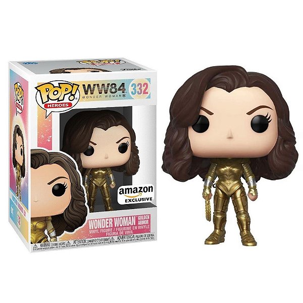 Funko Pop! Dc Comics Mulher Maravilha / Wonder Woman Golden Armor 332 Exclusivo