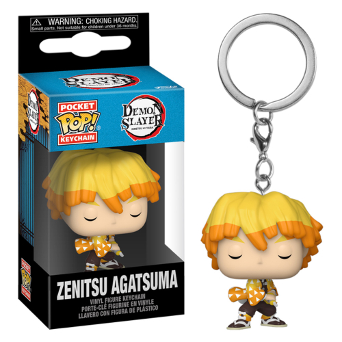 Chaveiro Funko Pocket Pop Demon Slayer Zenitsu Agatsuma - Moça do Pop -  Funko Pop é aqui!