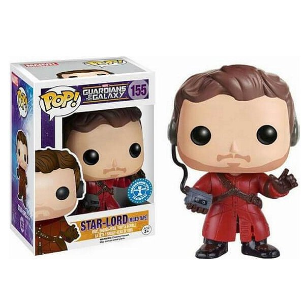 Funko Pop! Filme Marvel Guardiões da Galáxia / Guardians Of The Galaxy Star Lord 155 Exclusivo