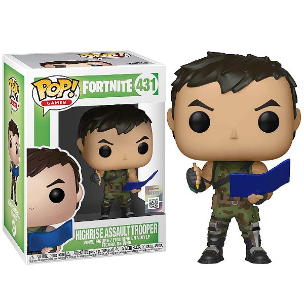 Funko Pop! Games Fortnite Highrise Assault Trooper 431 Exclusivo
