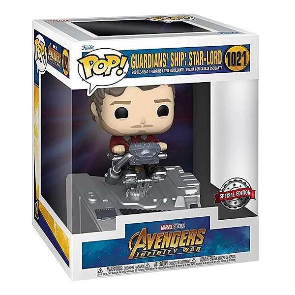 Funko Pop! Filme Marvel Vingadores Avengers Guardians Ship Star Lord 1021 Exclusivo