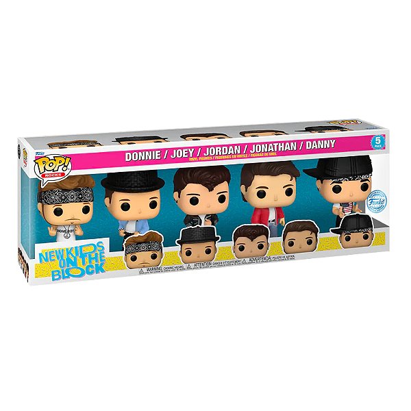 Funko Pop! Rock New Kids On The Block Donnie Joey Jordan Jonathan Danny 5 Pack Exclusivo