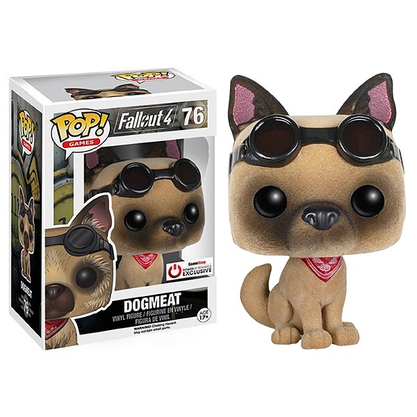 Funko Pop! Games Fallout Dogmeat 76 Exclusivo Flocked