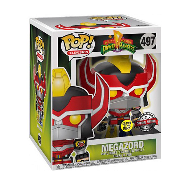 Funko Pop! Television Power Rangers Megazord 497 Exclusivo Glow