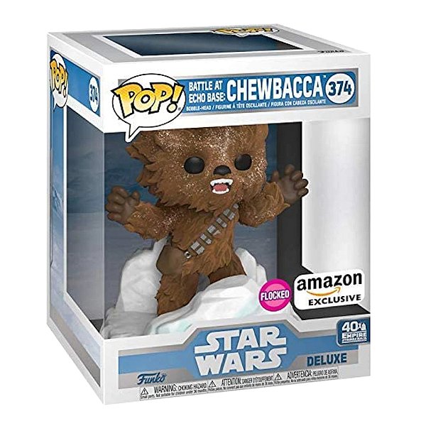 Funko Pop! Television Star Wars Battle at Echo Base Chewbacca 374 Exclusivo Flocked