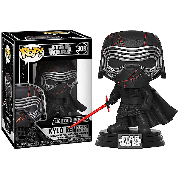 Funko Pop! Television Star Wars Kylo Ren Supreme Leader 308 Light And Sounds