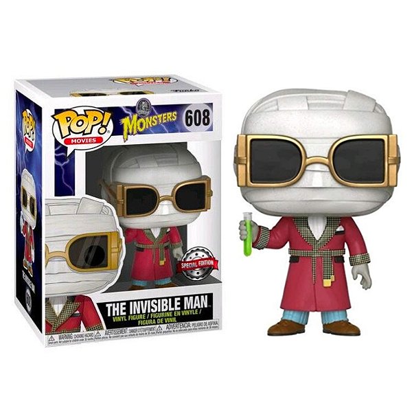 Funko Pop! Movies Monsters The Invisible Man 608 Exclusivo