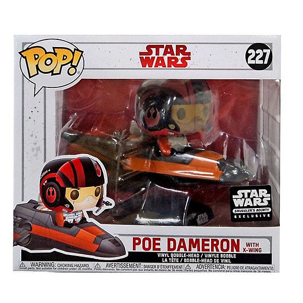 Funko Pop! Television Star Wars Poe Dameron With X-Wing 227 Exclusivo