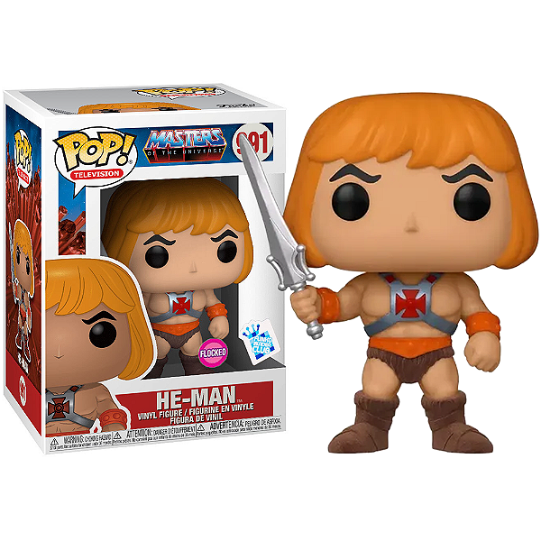 Funko Pop! Television Mestres Do Universo He-Man 991 Exclusivo Flocked