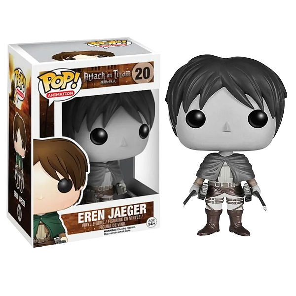 Funko Pop! Animation Attack On Titan Eren Jaeger 20 Exclusivo Black White