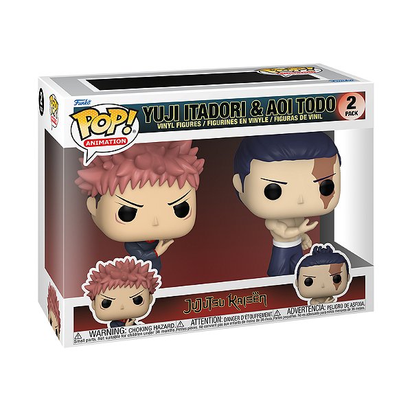 Funko Pop! Animation Jujutsu Kaisen Yuji Itadori & Aoi Todo 2 Pack