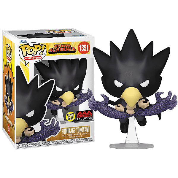 Funko Pop! Animation My Hero Academia Fumikage Tokoyami 1351 Exclusivo Glow