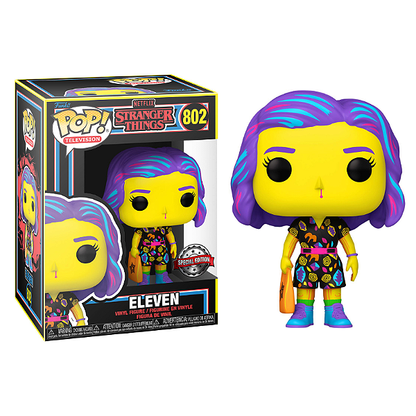 Funko Pop! Television Stranger Things Eleven 802 Exclusivo Blacklight